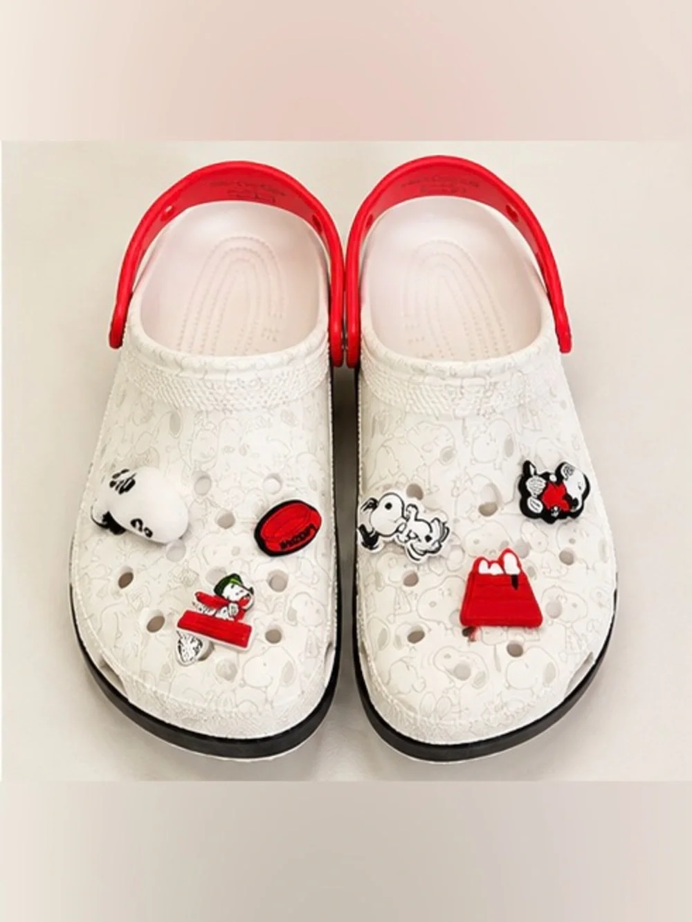 Crocs x Peanuts Snoopy Classic Clog Multi Jibbitz New in Box